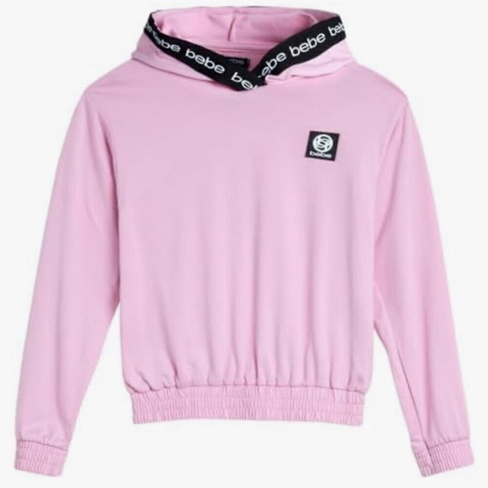 bebe Girls' Jogger Tracksuit 2pc Zip Pullover Sweatshirt Sweatpants 5/6 NWT - Picture 3 of 5